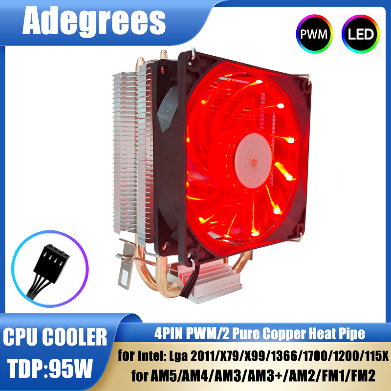 Cpu Cooler - 2 caloducs refroidisseur de processeur tour